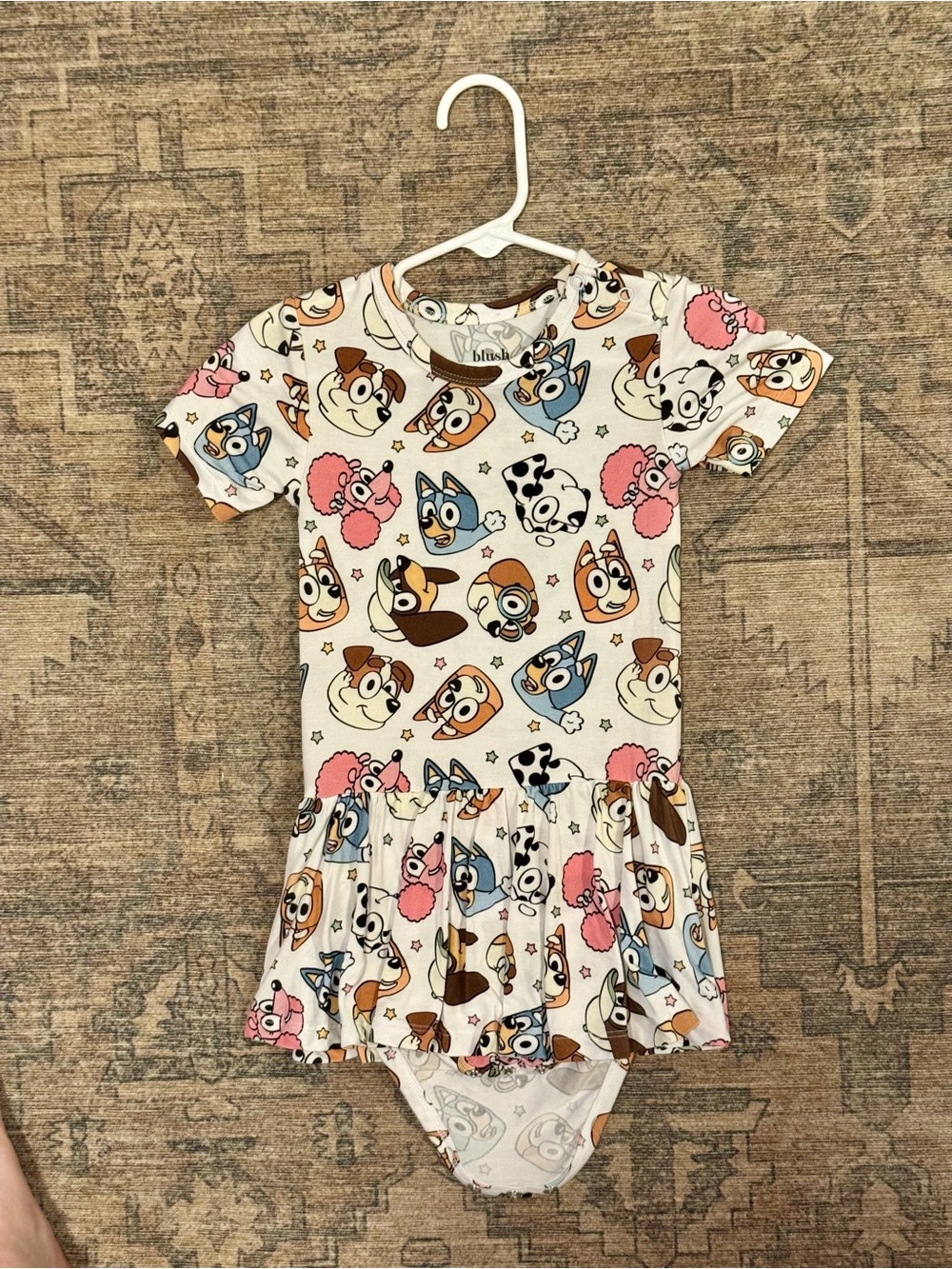 Blush Lotus Best Mates Bodysuit Dress - Size 2/3T